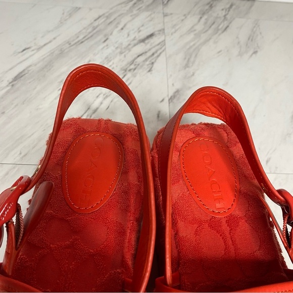 Coach Noelle Signature Terry Platform Sandal 7 1/2 B - Picture 9 of 14